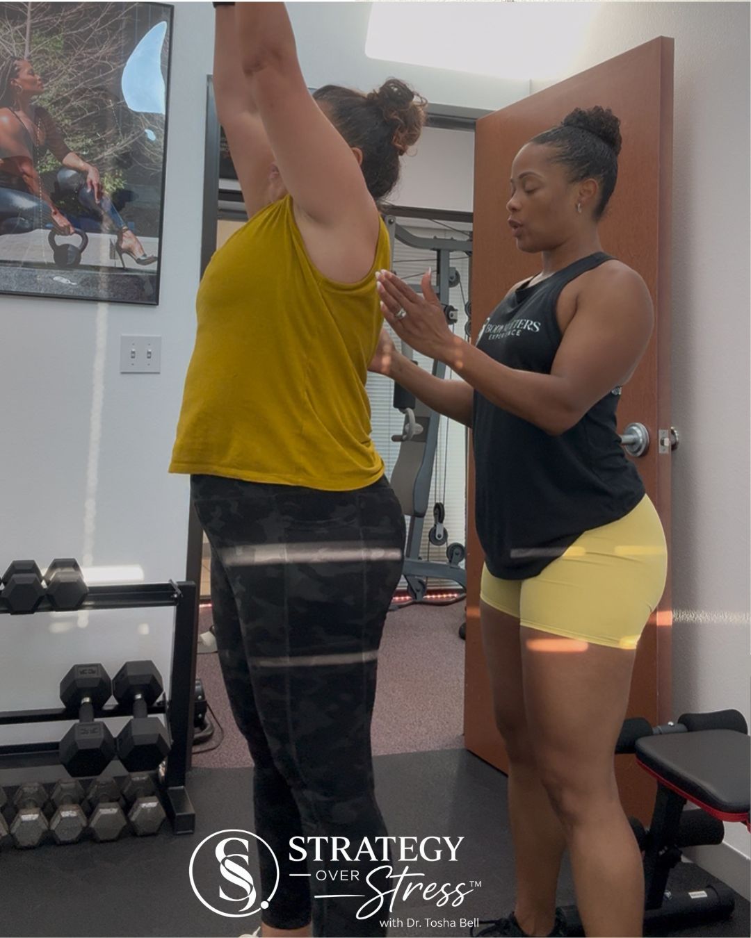 Mari training with Dr. Tosha Bell
